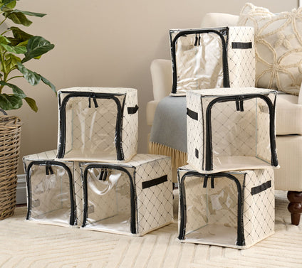 Periea Set of 6 Collapsible 10.5" Storage Cubes