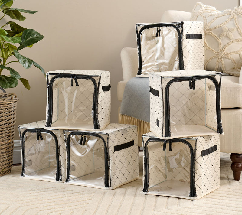 Periea Set of 6 Collapsible 10.5" Storage Cubes — Main view