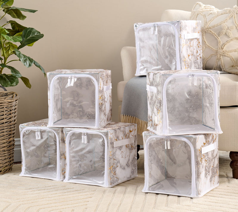 Periea Set of 6 Collapsible 10.5" Storage Cubes — View 11