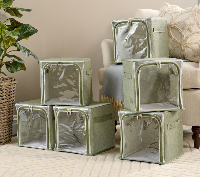 Periea Set of 6 Collapsible 10.5" Storage Cubes — View 15