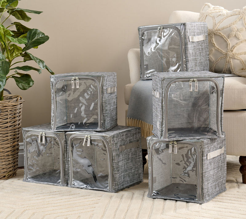 Periea Set of 6 Collapsible 10.5" Storage Cubes — View 7