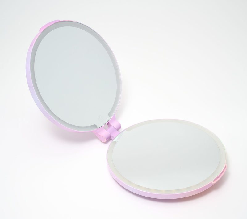 Pop Sonic Luna Compact LED Mirror with 1X/7X Magnification — View 6