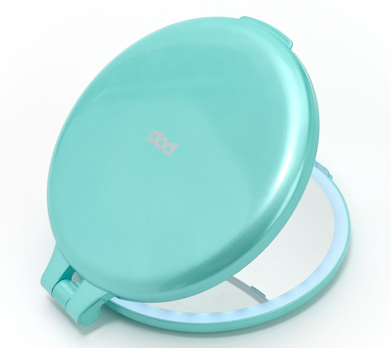 Pop Sonic Luna Compact LED Mirror with 1X/7X Magnification — View 3