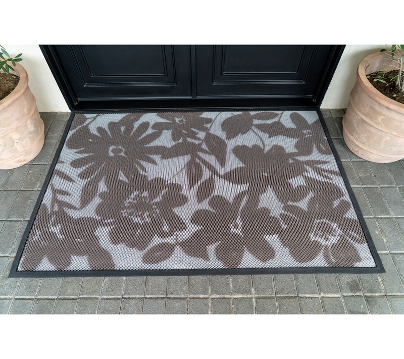 Bernini 4'x6' Aqua-Terra Indoor Outdoor Patterned Dirt Trapping Mat — View 5
