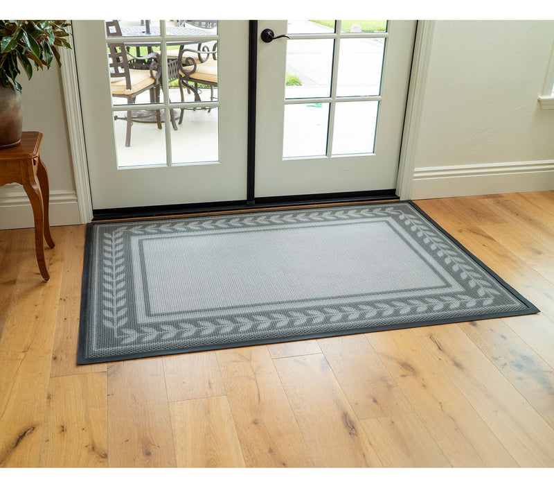 Bernini 4'x6' Aqua-Terra Indoor Outdoor Patterned Dirt Trapping Mat — View 13