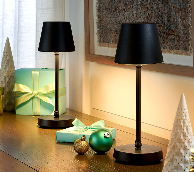 SecureBrite Set of 2 Rechargeable Indoor/Outdoor 12" Touch Lamp — View 16