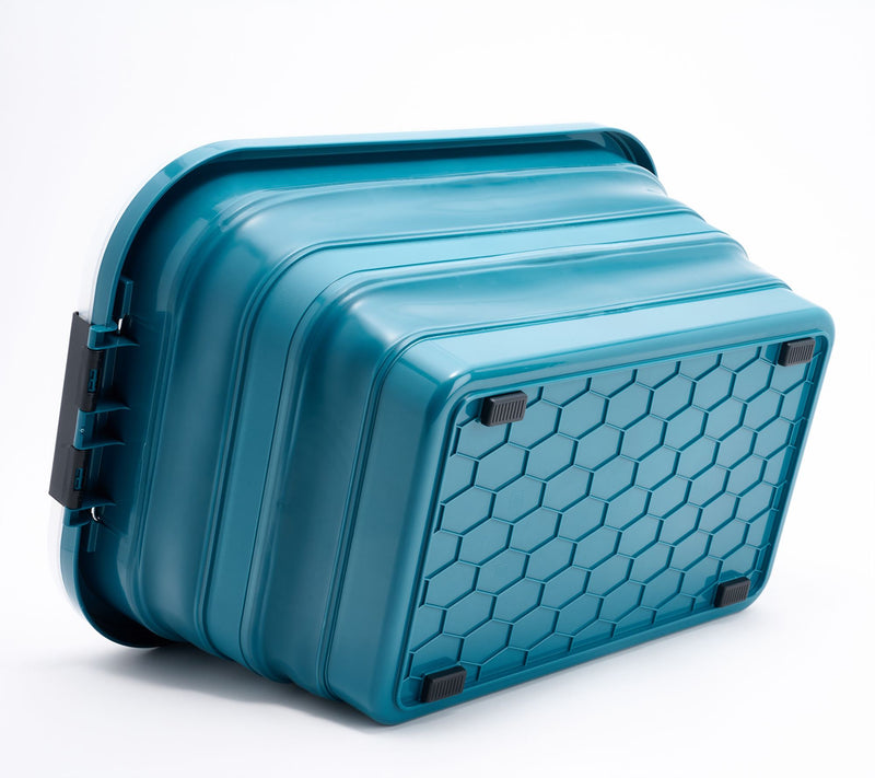 Cella Set of 2 XL Collapsible Storage Bins with Lids & Wheels — View 5
