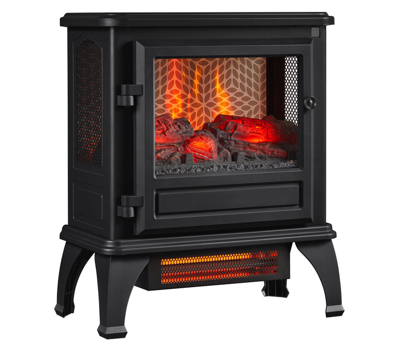 Duraflame Infrared 23" Stove Heater w/ Spectrafire 3D Color Flames — View 3