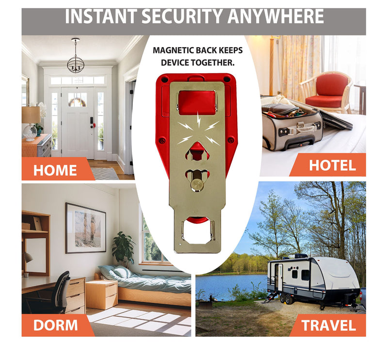 Goldy Lock Set of 2 Portable Door Lock and Alarm — View 8