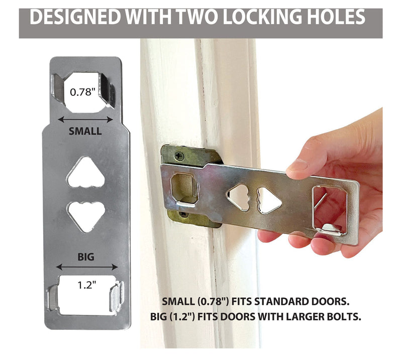 Goldy Lock Set of 2 Portable Door Lock and Alarm — View 7