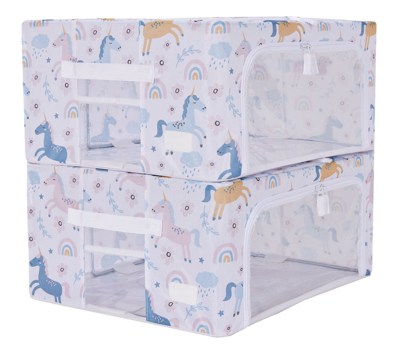Periea Set of 2 Medium Children's Collapsible Storage Boxes — View 11