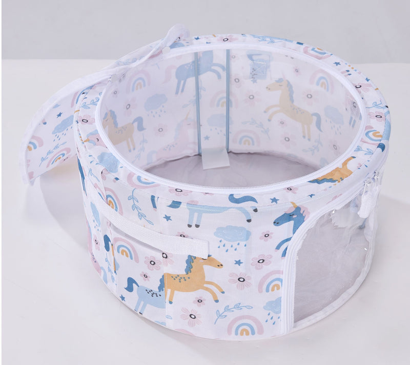 Periea Set of 3 Round Childrens Collapsible Storage Boxes — View 12