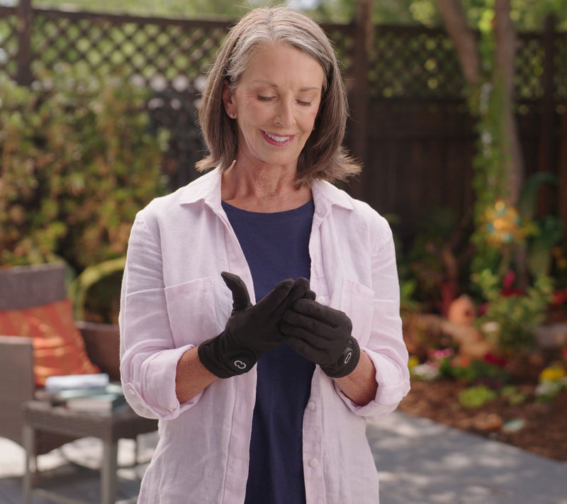 CopperVibe Rechargeable Vibration and Heat Therapy Gloves — View 6
