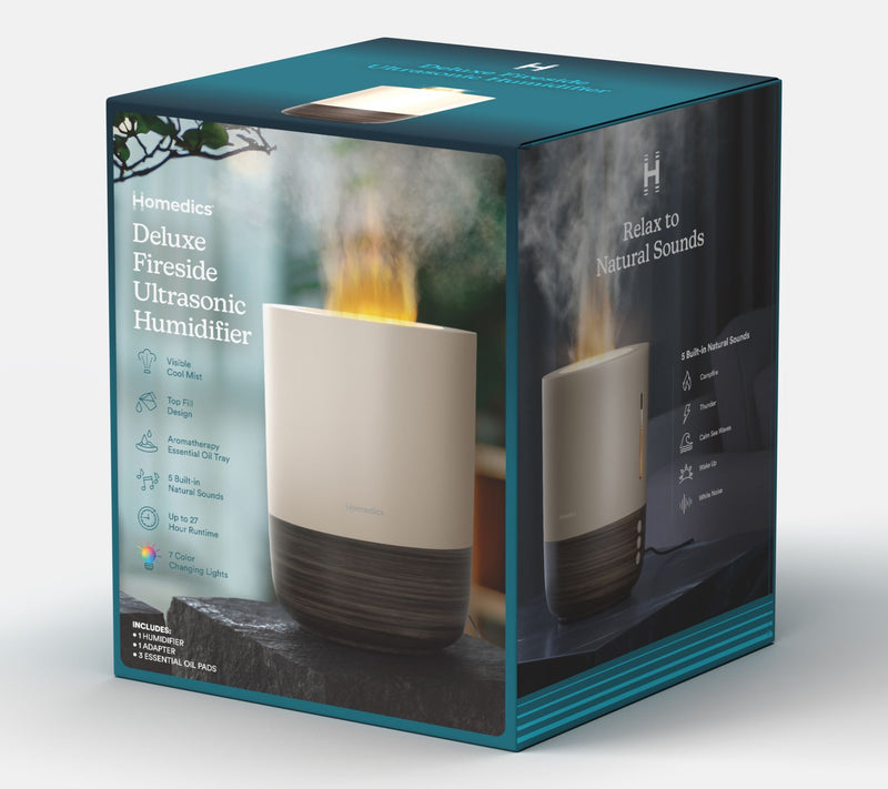 HoMedics Fireside .5 Gal Top Fill Ultrasonic Humidifier — View 6