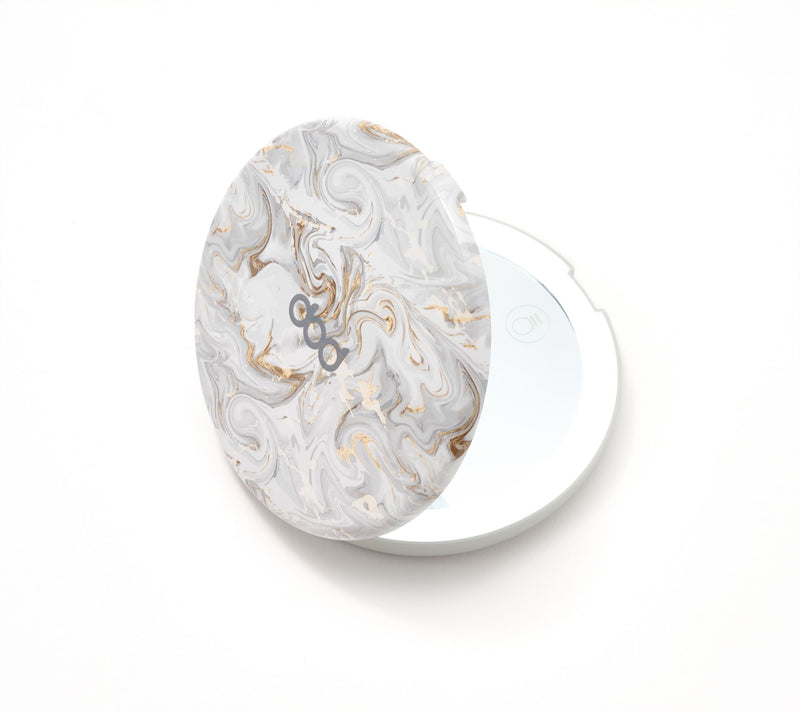 Pop Sonic Rechargeable Compact Mirror with 1X / 7X Magnification — View 2
