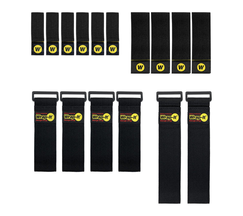 Wrap-It Storage 16-Piece Super-Stretch & Selfie Strap Bundle — View 13