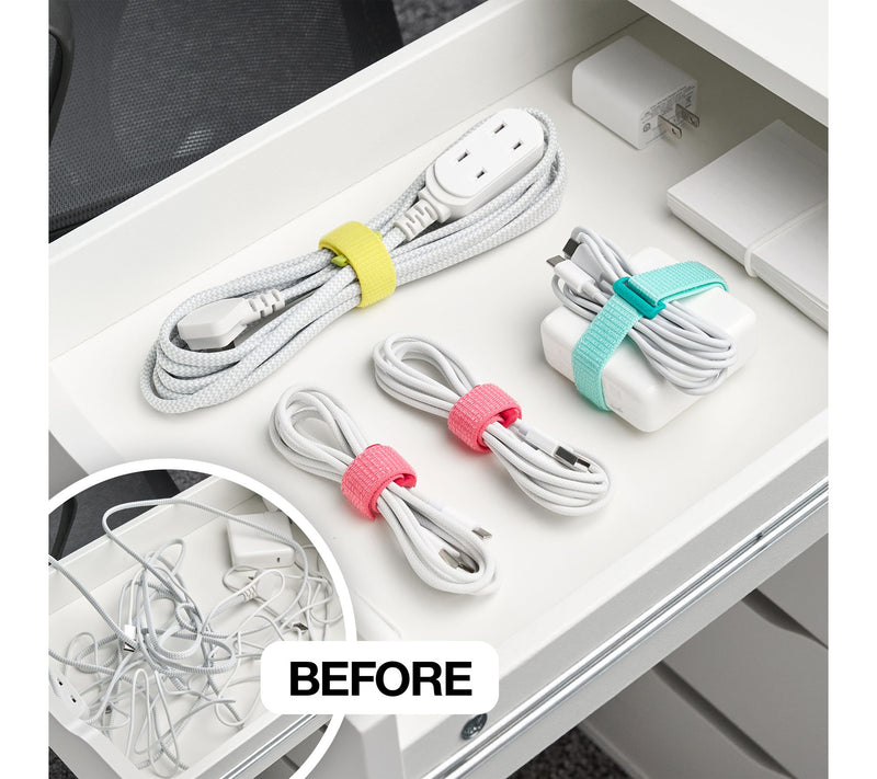 Wrap-It Storage 20-Piece Cinch Strap & Cable Label Bundle — View 3