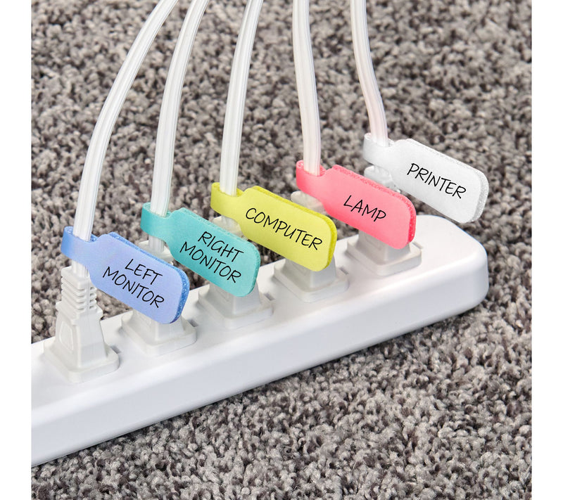 Wrap-It Storage 20-Piece Cinch Strap & Cable Label Bundle — View 6