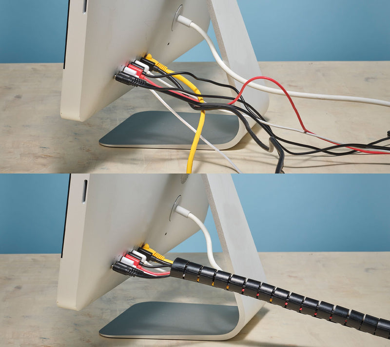 CableKeeper Set of 3 10ft Easy Cable & Cord Organizer — View 6