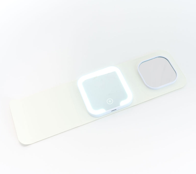 Fancii Emma Mini Tri-Fold Pocket Lighted 1x & 5x Mirror — View 7
