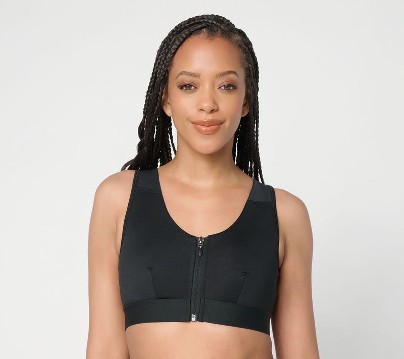 Tommie Copper Posture Support Crossback Bra with Zipper — Main view