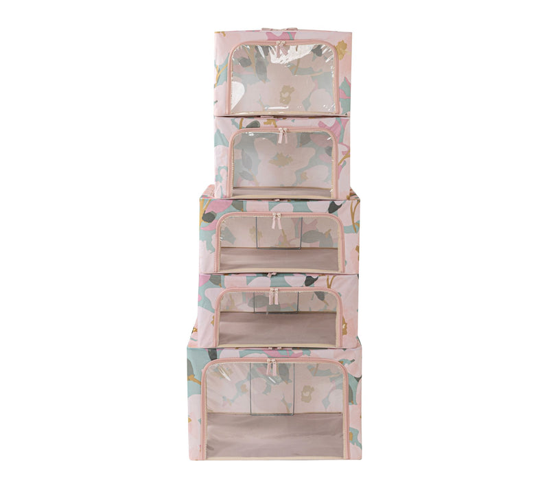 Periea Set of 5 Assorted Collapsible Storage Boxes — View 15