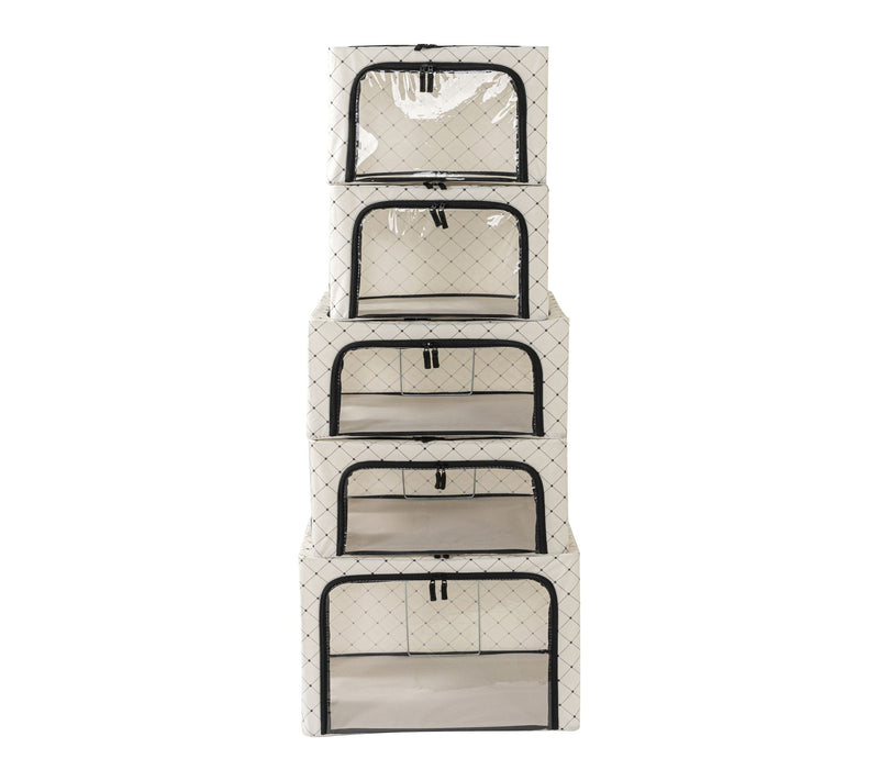 Periea Set of 5 Assorted Collapsible Storage Boxes — View 16
