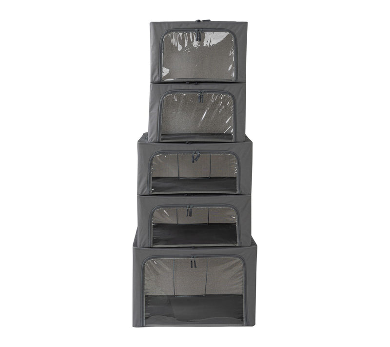 Periea Set of 5 Assorted Collapsible Storage Boxes — View 18