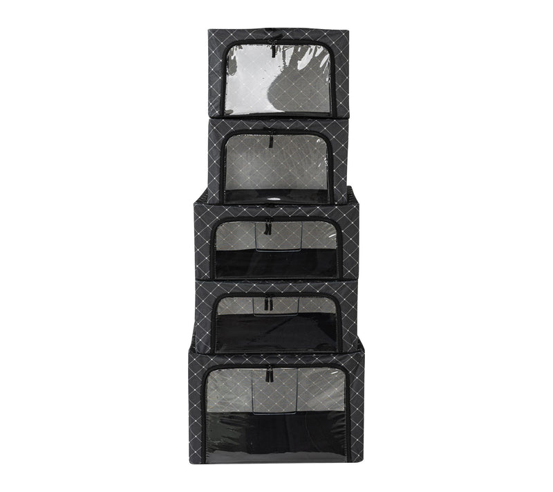 Periea Set of 5 Assorted Collapsible Storage Boxes — View 19