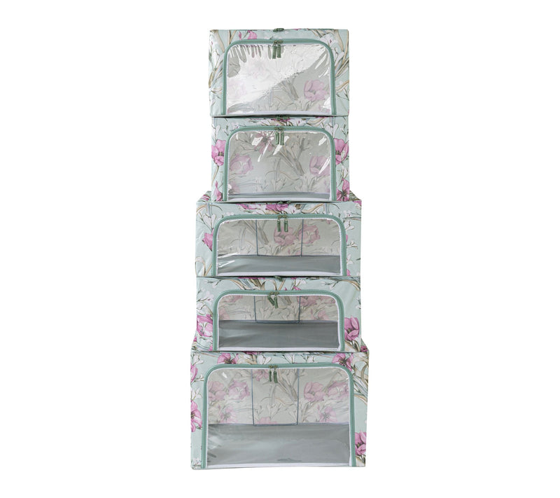 Periea Set of 5 Assorted Collapsible Storage Boxes — View 20