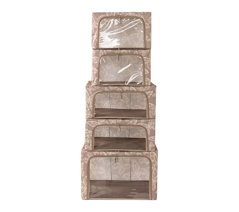 Periea Set of 5 Assorted Collapsible Storage Boxes — View 21