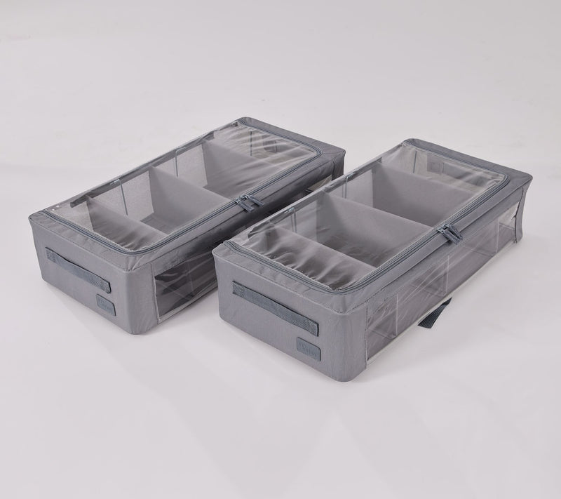 Periea Set of 2 Med Storage with Dividers and Gliders — View 4