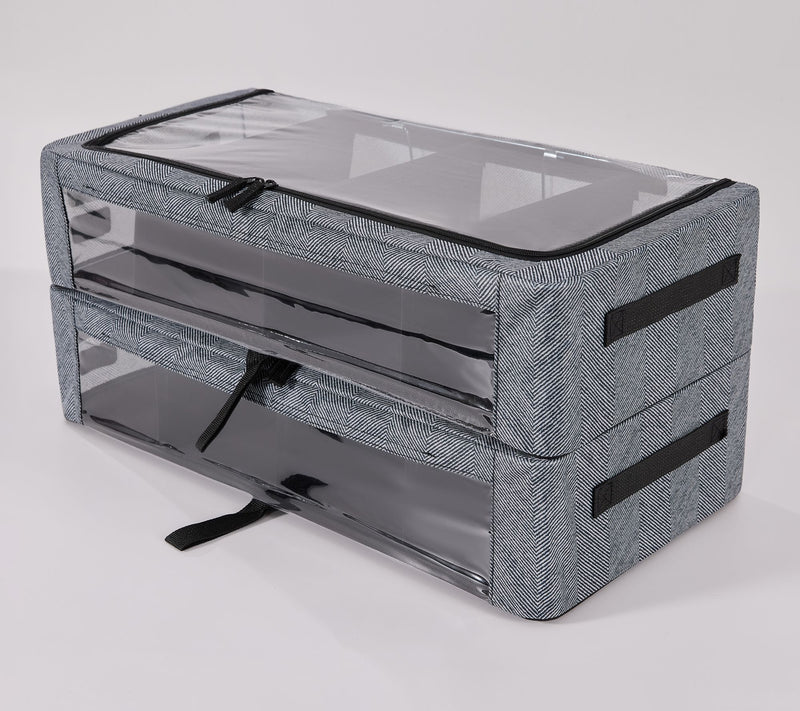 Periea Set of 2 Med Storage with Dividers and Gliders — View 16