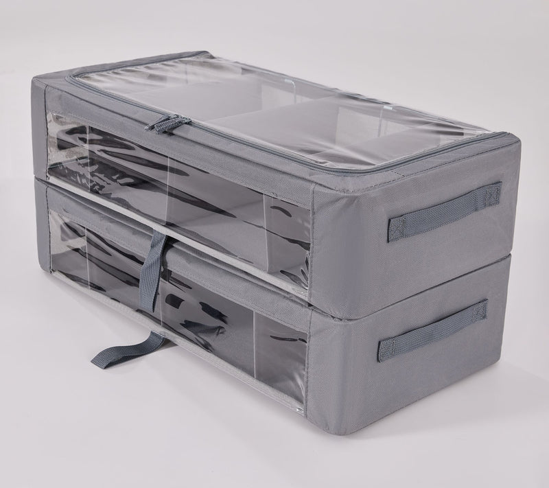 Periea Set of 2 Med Storage with Dividers and Gliders — View 17
