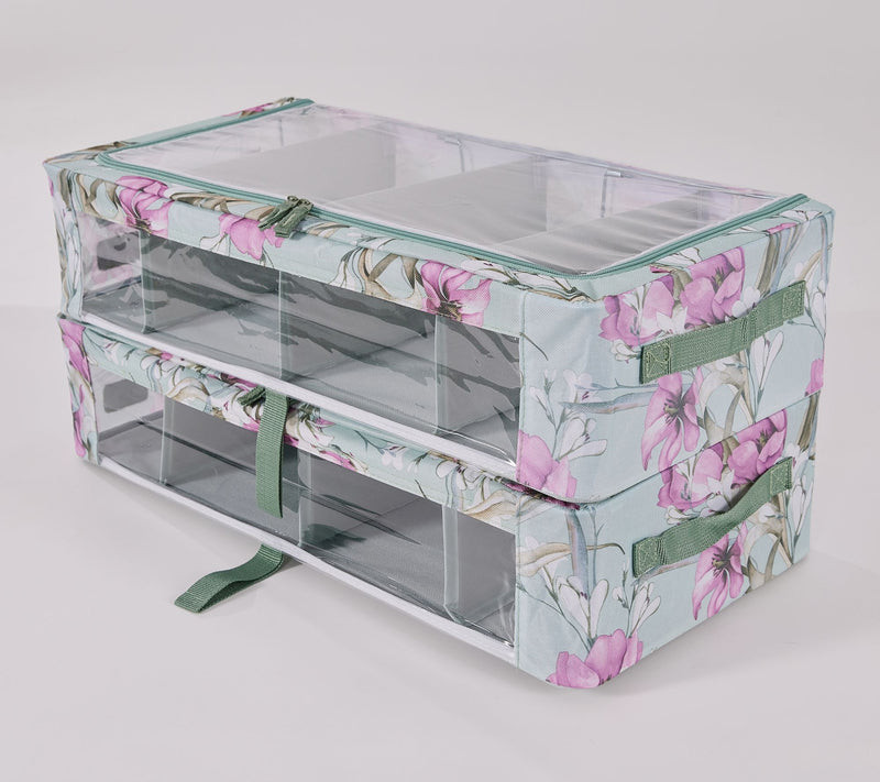 Periea Set of 2 Med Storage with Dividers and Gliders — View 19