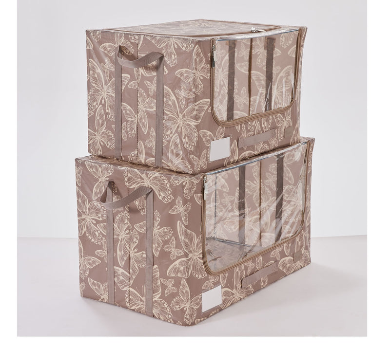 Periea Set of 2 Large and Jumbo Tarp Storage Boxes — Main view