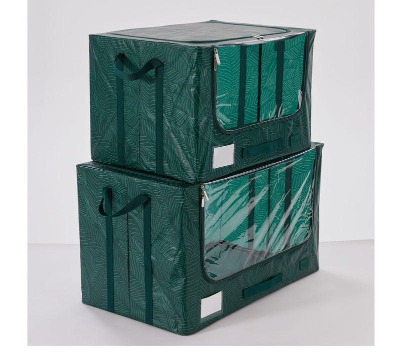 Periea Set of 2 Large and Jumbo Tarp Storage Boxes — View 11