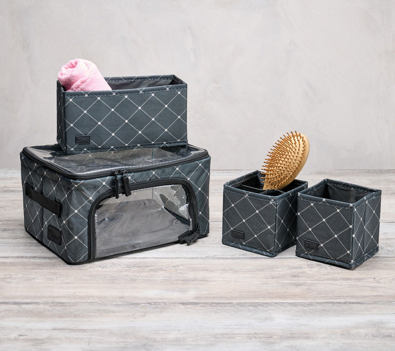 Periea Set of 4 Compact Costmetic Set Storage — View 3