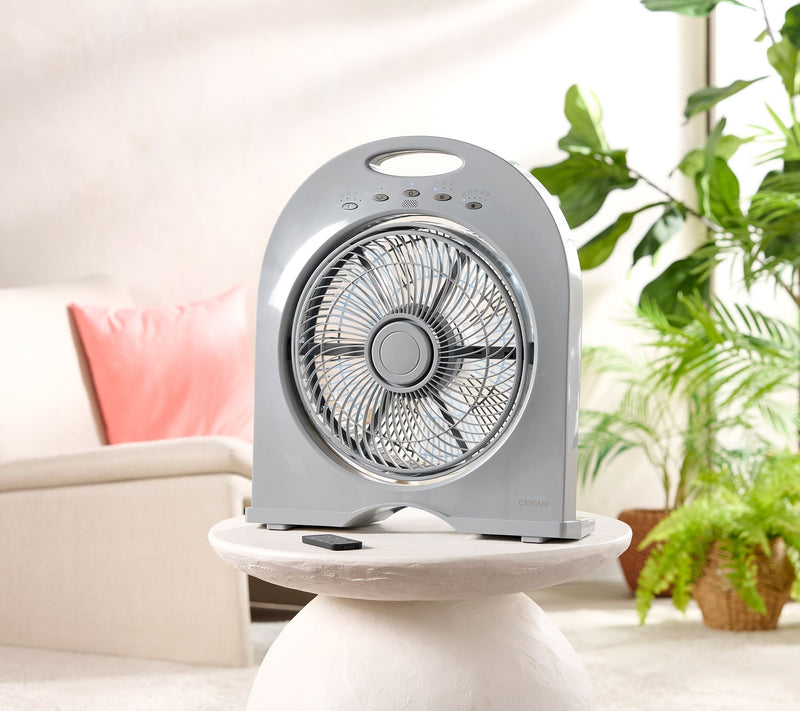 Cascade Capri 12" Cordless Rechargeable Fan with Remote — View 17
