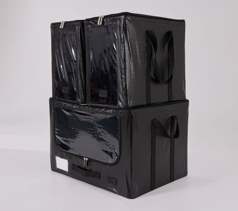 Periea 3 Piece Large Tarp Storage Boxe with Nesting Baskets — View 12