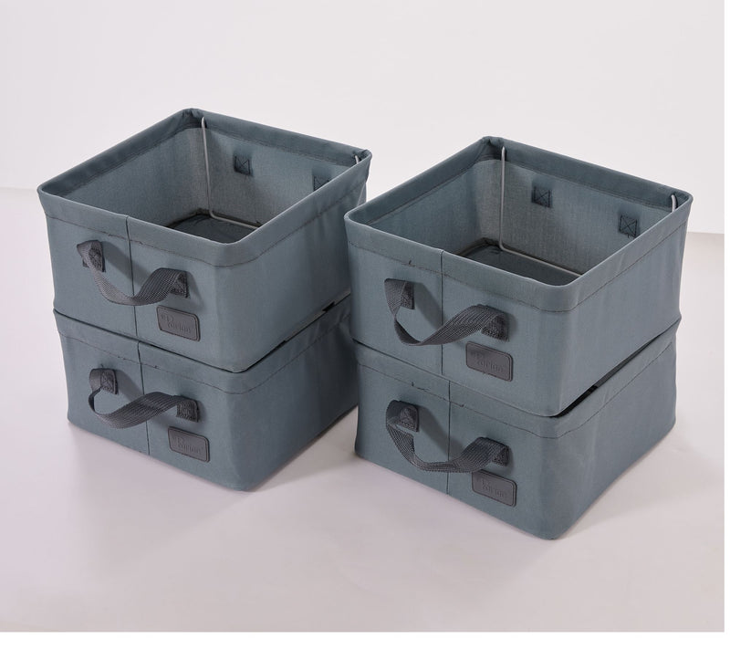 Periea Set of 4 Medium Square Storage Baskets — View 16