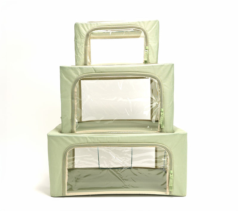 Periea Set of 3 Assorted Storage Boxes w/Clear Windows — View 10