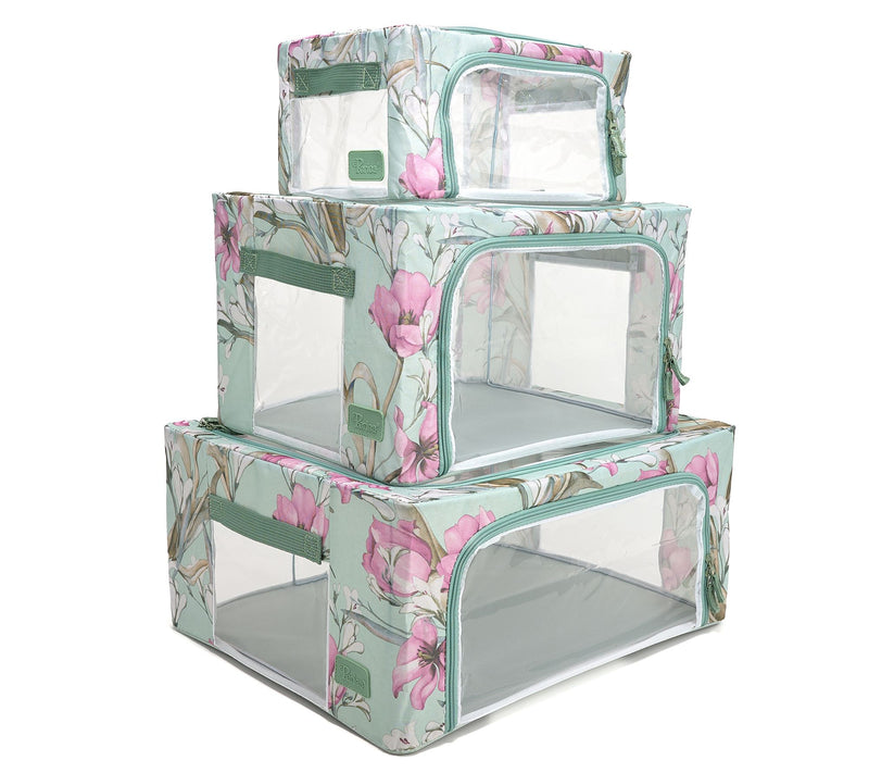 Periea Set of 3 Assorted Storage Boxes w/Clear Windows — View 2