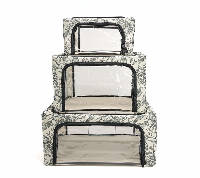 Periea Set of 3 Assorted Storage Boxes w/Clear Windows — View 14