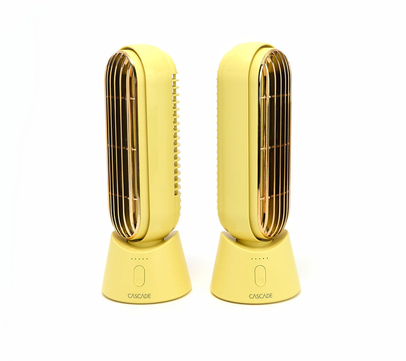 Cascade Set of 2 Portable Rechargeable 10" Fan — View 14