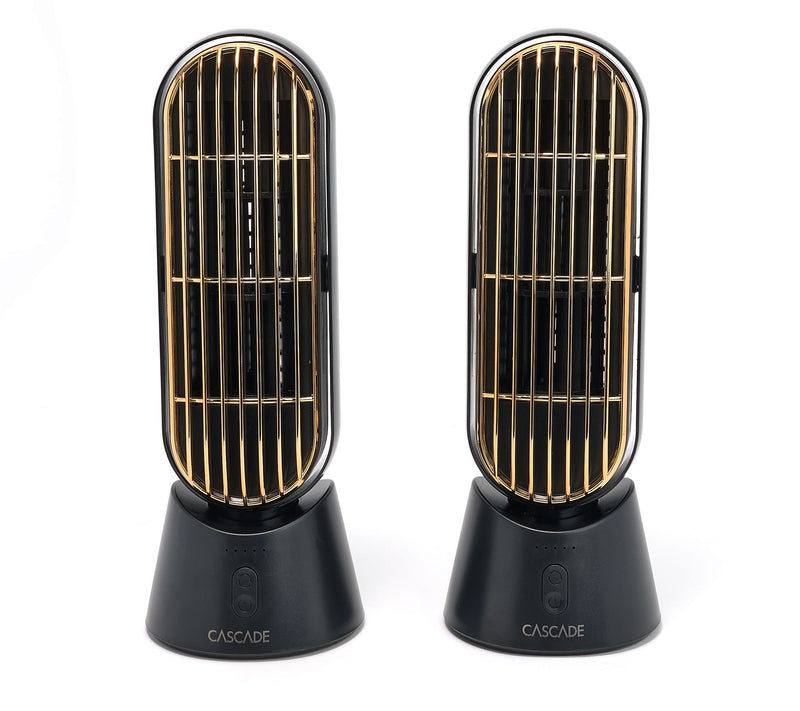 Cascade Set of 2 Portable Rechargeable 10" Fan — Main view