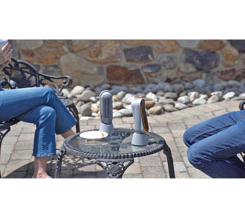Cascade Set of 2 Portable Rechargeable 10" Fan — View 16