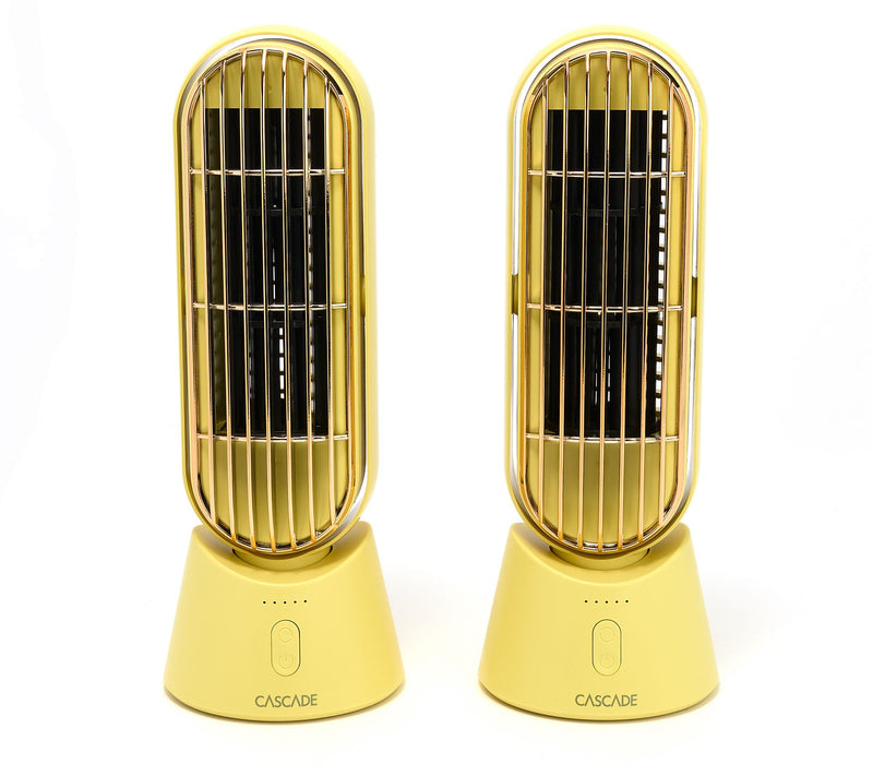 Cascade Set of 2 Portable Rechargeable 10" Fan — View 13