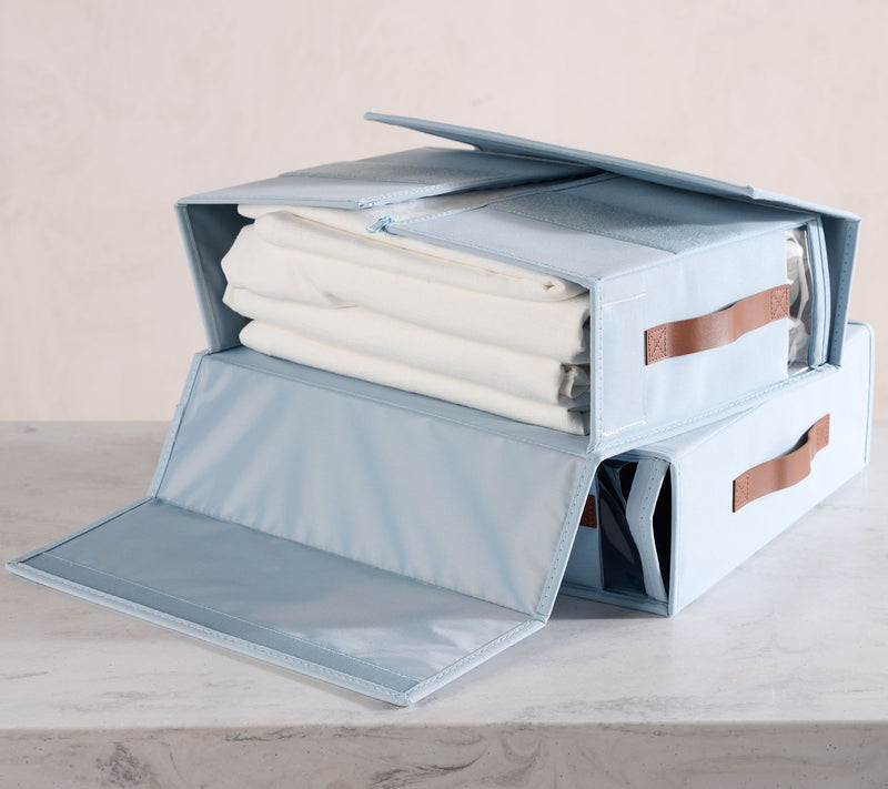 Home Reflections Set of 2 Bed Sheet Organizer with Handles — View 2