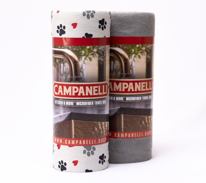 CAMPANELLI S/2 30 pc Printed & Solid Microfiber Towels on Roll — View 16